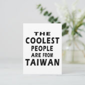 De koudste mensen komen uit Taiwan Briefkaart (Staand voorkant)