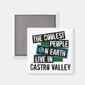 De koudste mensen op aarde leven in Castro-vallei Magneet (Voorkant / Achterkant)