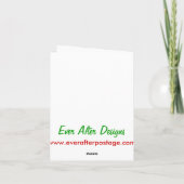 de kousen waren gehangen… feestdagen kaart (Achterkant)