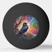 De Kraai Boom des Levens Mandala Heidens  Pingpongballen (Voorkant)