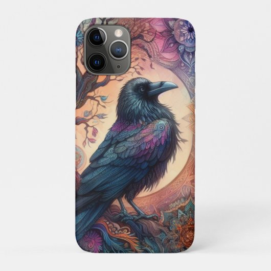 De Kraai Boom van Leven Mandala Heidens Case-Mate iPhone Case (Achterkant)