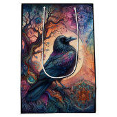 De Kraai Boom van Leven Mandala Heidens  Medium Cadeauzakje (Achterkant)