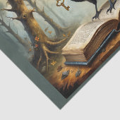 De kraai heeft de sleutel (tot een fantasiewereld! tissuepapier (Detail)