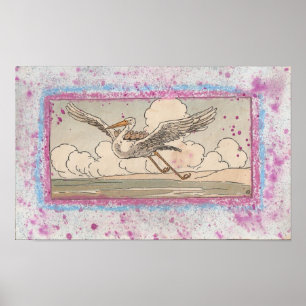 De kraan helpt de ruggen poster