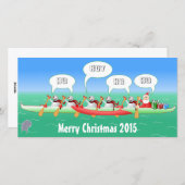 De Kraanbalk van Kerstmis Feestdagenkaart (Voorkant / Achterkant)