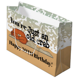 De krab van de Verjaardag van het strand voegt Groot Cadeauzakje