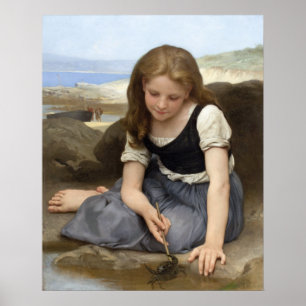 De krab van William-Adolphe Bouguereau Poster