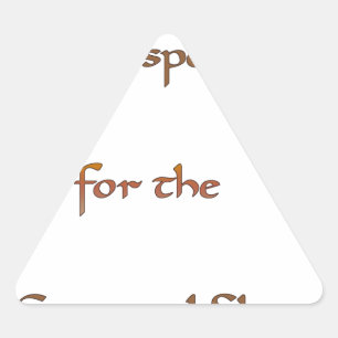 De kracht binnenin: energie is belangrijk driehoek sticker