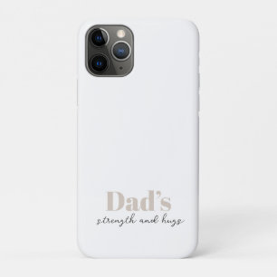 De kracht en knuffels van papa - Vaderdag Gift iPhone 11 Pro Hoesje