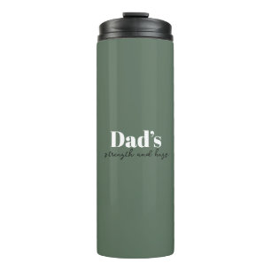 De kracht en knuffels van papa - Vaderdag Gift   Thermosbeker