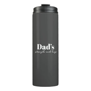 De kracht en knuffels van papa - Vaderdag Gift   Thermosbeker