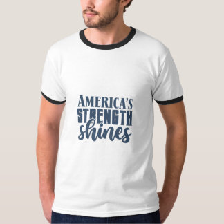 De kracht van Amerika schittert T-shirt