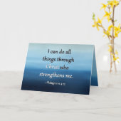 De kracht van Christus Aanmoediging Kaart (Gele Bloem)