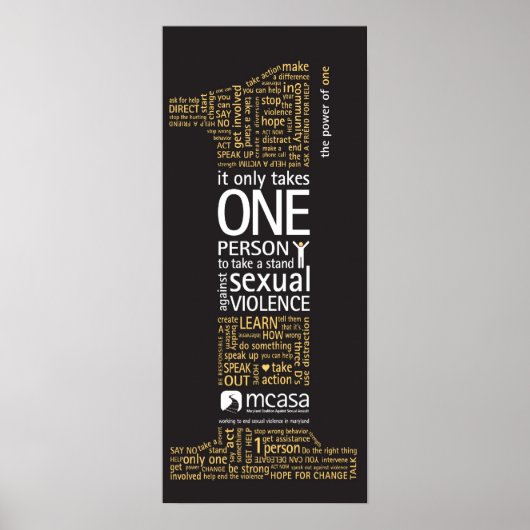 De kracht van één Poster (Voorkant)