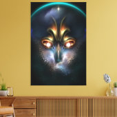 De kracht van Elvgren het All Seing Canvas afdrukk (Insitu (Woonkamer))