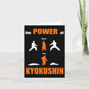 De kracht van Kyokushin Proud Karate ontwerp voor Kaart
