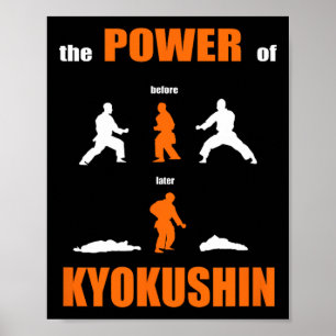 De kracht van Kyokushin Proud Karate ontwerp voor  Poster