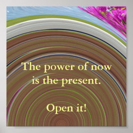 De kracht van nu Poster