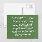 De kracht van positief denken briefkaart (Voorkant / Achterkant)