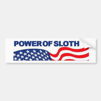 De kracht van sleuf bumpersticker