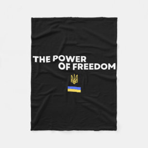 De Kracht Van Vrijheid Trident Oekraïense Vlag Sym Fleece Deken