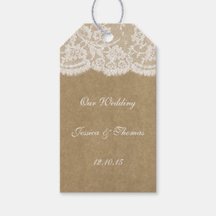 De Kraft & Lace bruiloft Collectie Labels Cadeaulabel