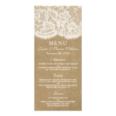De Kraft & Lace Wedding Collectie Menu Sjablonen (Voorkant)
