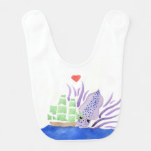 De kraken Baby Bib