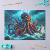 De Kraken Octopus Monster Decoupage Tissuepapier (Craft)