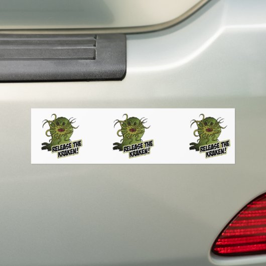 de kraken vrij bumpersticker (Op auto)