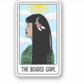 De kralen Kaap-inheemse vinyl Sticker (Voorkant)