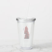 De krant Batman Silhouette Acryl Drinkbeker (Achterkant)
