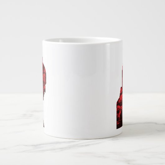 De krant Batman Silhouette Extra Grote Beker (Voorkant)