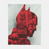 De krant Batman Silhouette Fleece Deken (Voorkant)