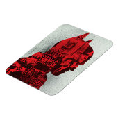 De krant Batman Silhouette Magneet (Linkerzijde)