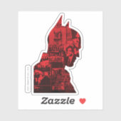 De krant Batman Silhouette Sticker (Vel)