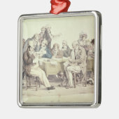 De krant metalen ornament (Links)