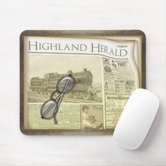 De krant Mousepad Muismat (Met muis)