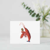 De kreeft Quadrille Briefkaart (Staand voorkant)