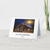 de kribbe wenskaart kaart (Achterkant)