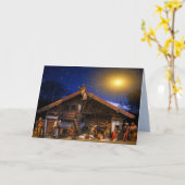 de kribbe wenskaart kaart (Gele Bloem)