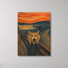 De krijsende kat-parodie Klassieke kunst grappig