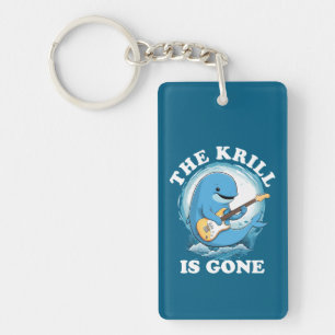 De Krill Is Weg - Grappige Walvis die Gitaar Speel Sleutelhanger
