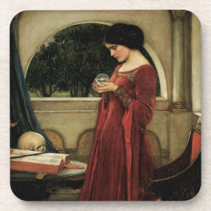De Kristallen Bol door John William Waterhouse Drankjes Onderzetter