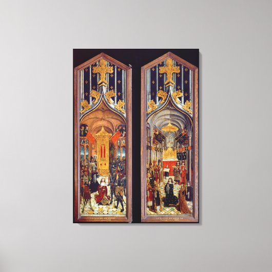 De kroning van David en Louis XII 1501 Canvas Afdruk (Voorkant)