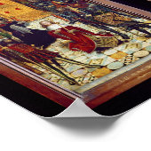 De kroning van David en Louis XII 1501 Poster (Hoek)