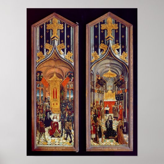 De kroning van David en Louis XII 1501 Poster (Voorkant)