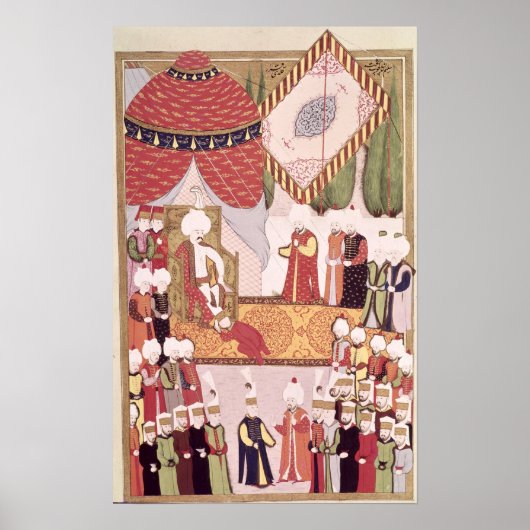 De kroning van Sultan Selim I Poster (Voorkant)