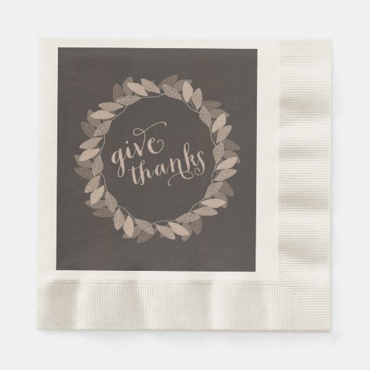 De Kroon van de herfst | Servetten van het (Voorkant)