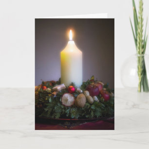 De Kroon van de komst • Het Wenskaart van Kerstmis Feestdagen Kaart